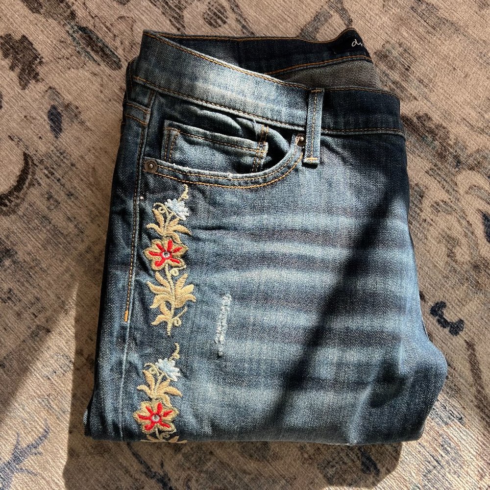 Driftwood Embroidered Jeans
